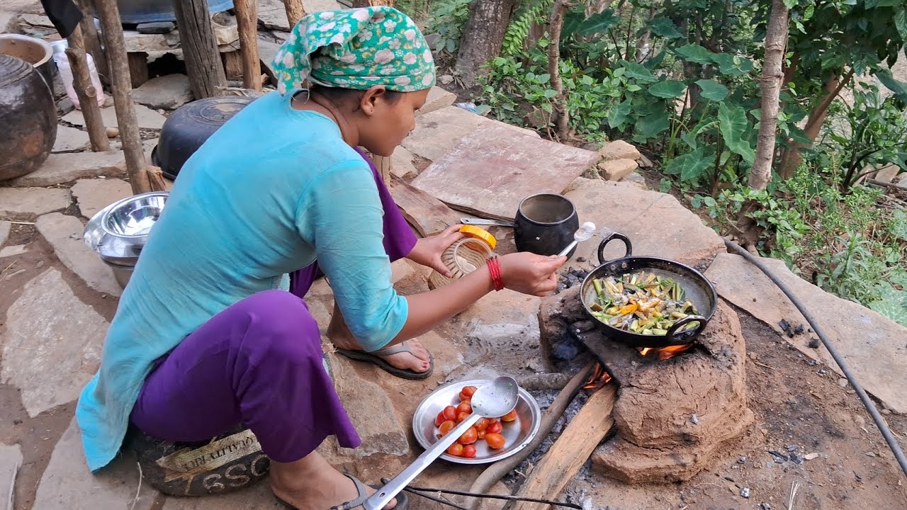 remote village life in nepal ll beautiful nature with rural life video ll village kitchen ll