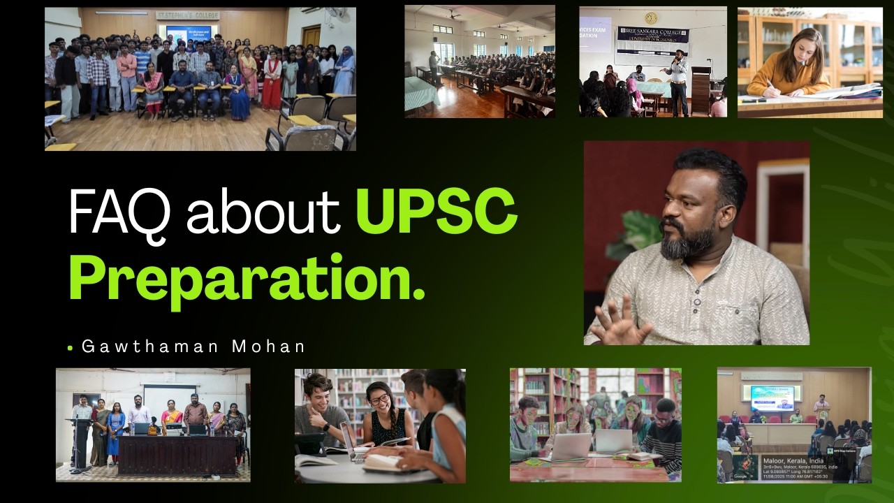 FAQ about UPSC Preparation | Gawthaman Mohan | UPSC | IPM IAS Academy #upsc #upscpreparation