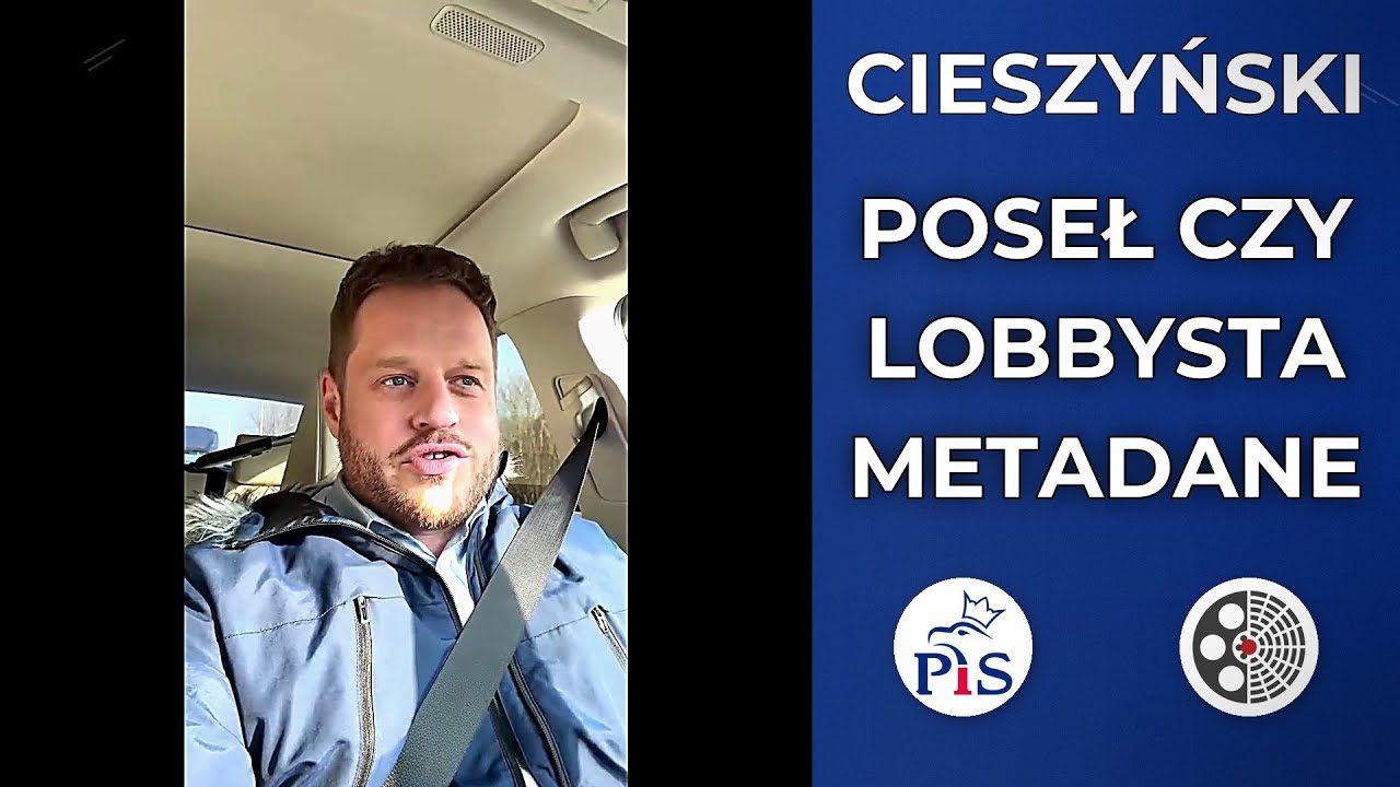Janusz Cieszyński - Metadane demaskują: poseł czy lobbysta?