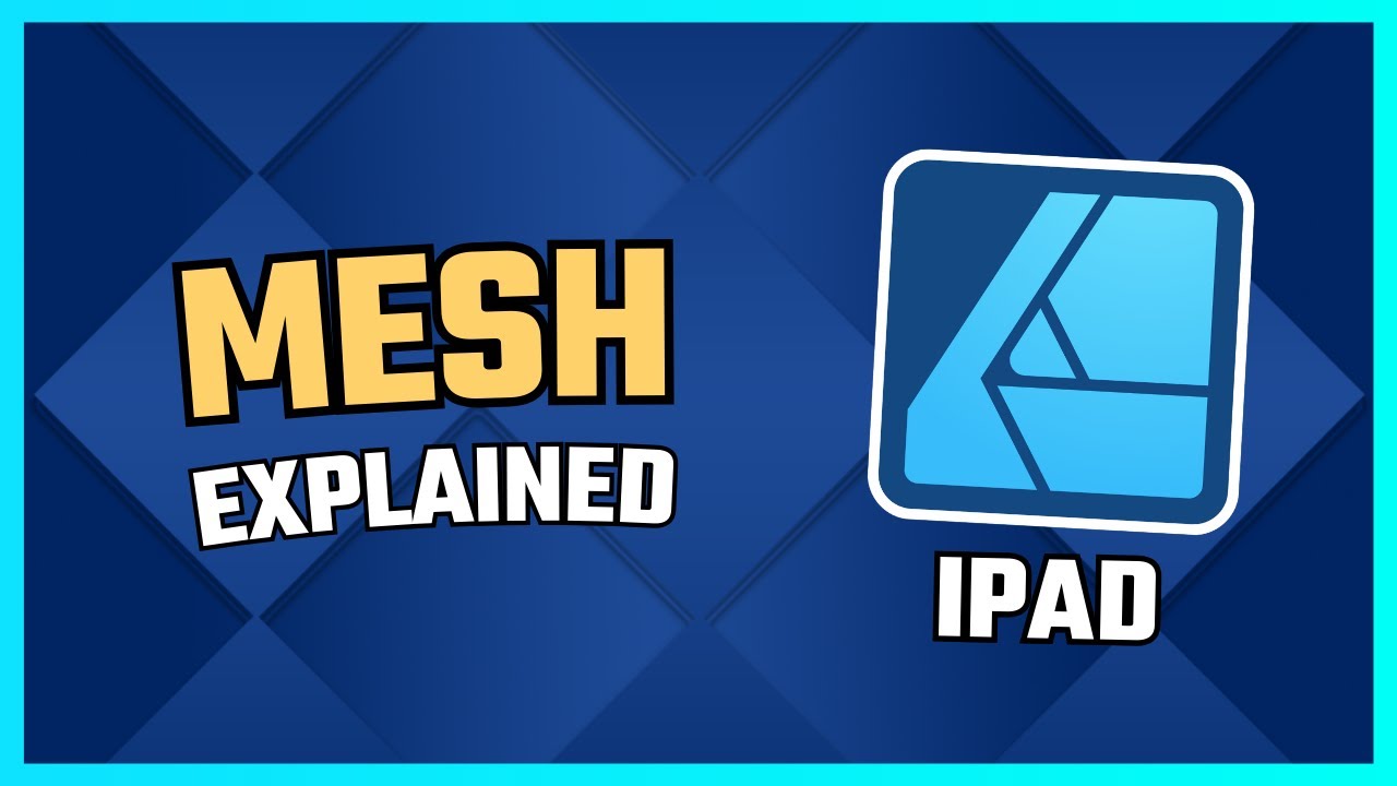Mesh for Beginners in 2 minutes | Affinity Designer IPAD