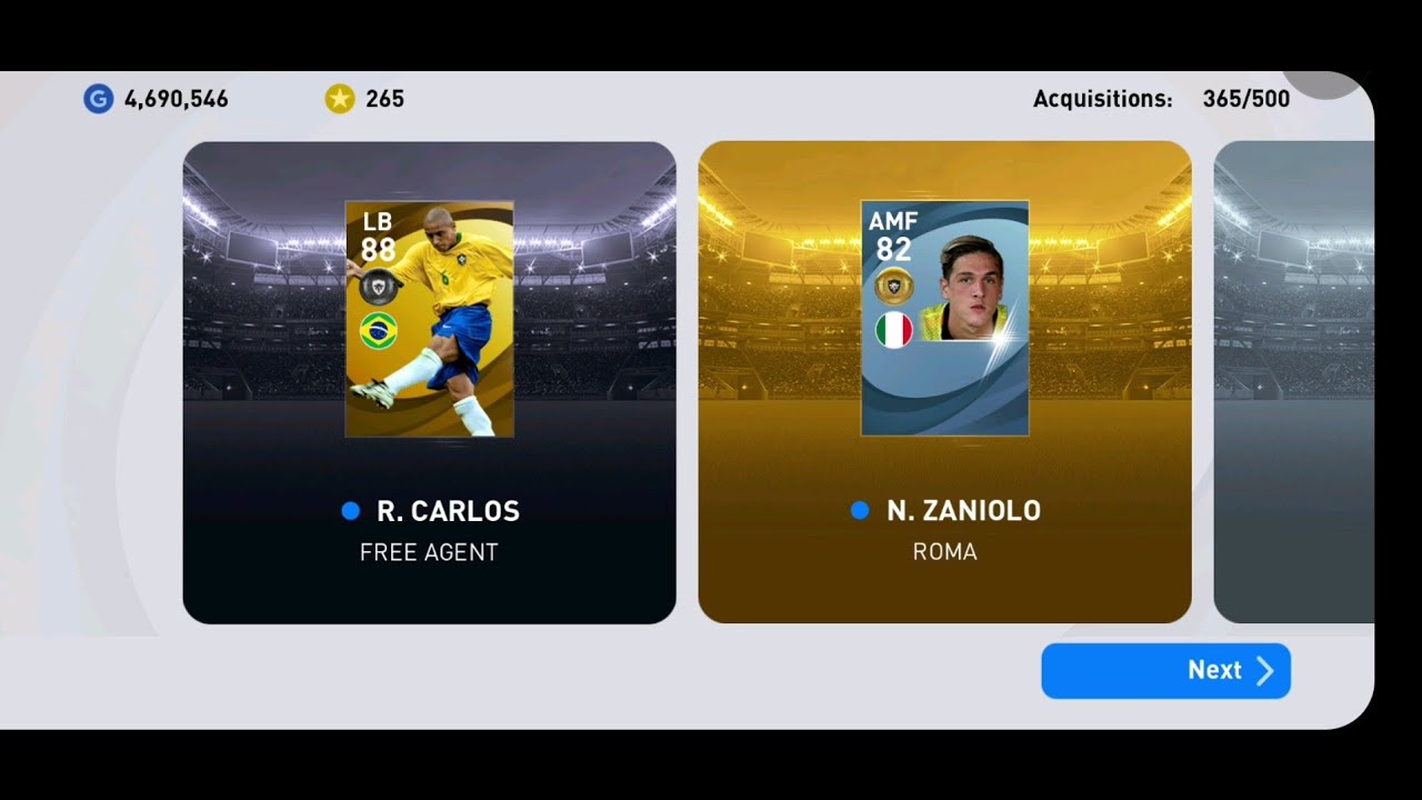 PES 21 Mobile R.CARLOS Worldwide Club Legends