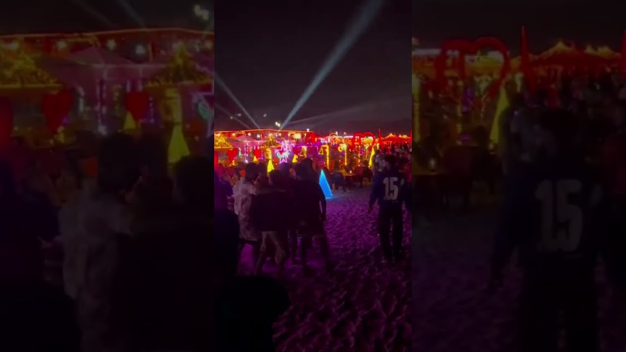 #Happy new year 2025 #Goa Beach  new year  celebration  2025