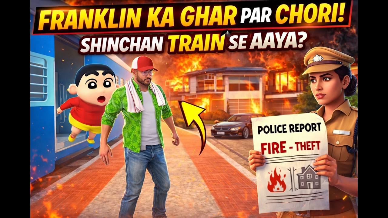 FRANKLIN KA GHAR LOOT GAYA 😱 | Shinchan Train Se Aaya? | Indian Theft Auto Simulator