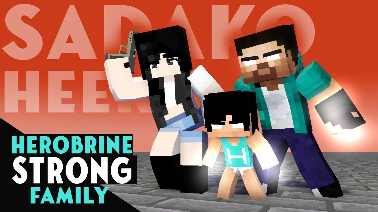 HEROBRINE STRONG FAMILY - ALL EPISODE - MONSTER SCHOOL MINECRAFT