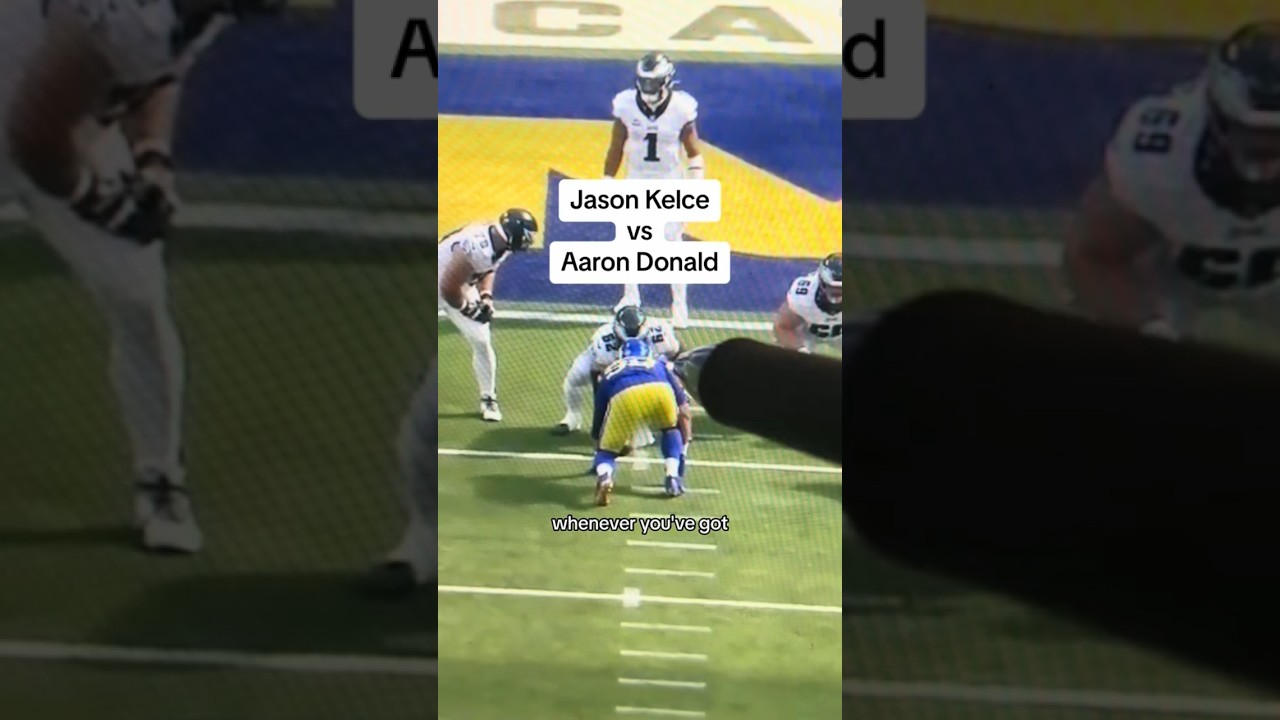 KELCE 🆚 DONALD‼️ Film Breakdown 🎥 #oline #dline #nflfootball