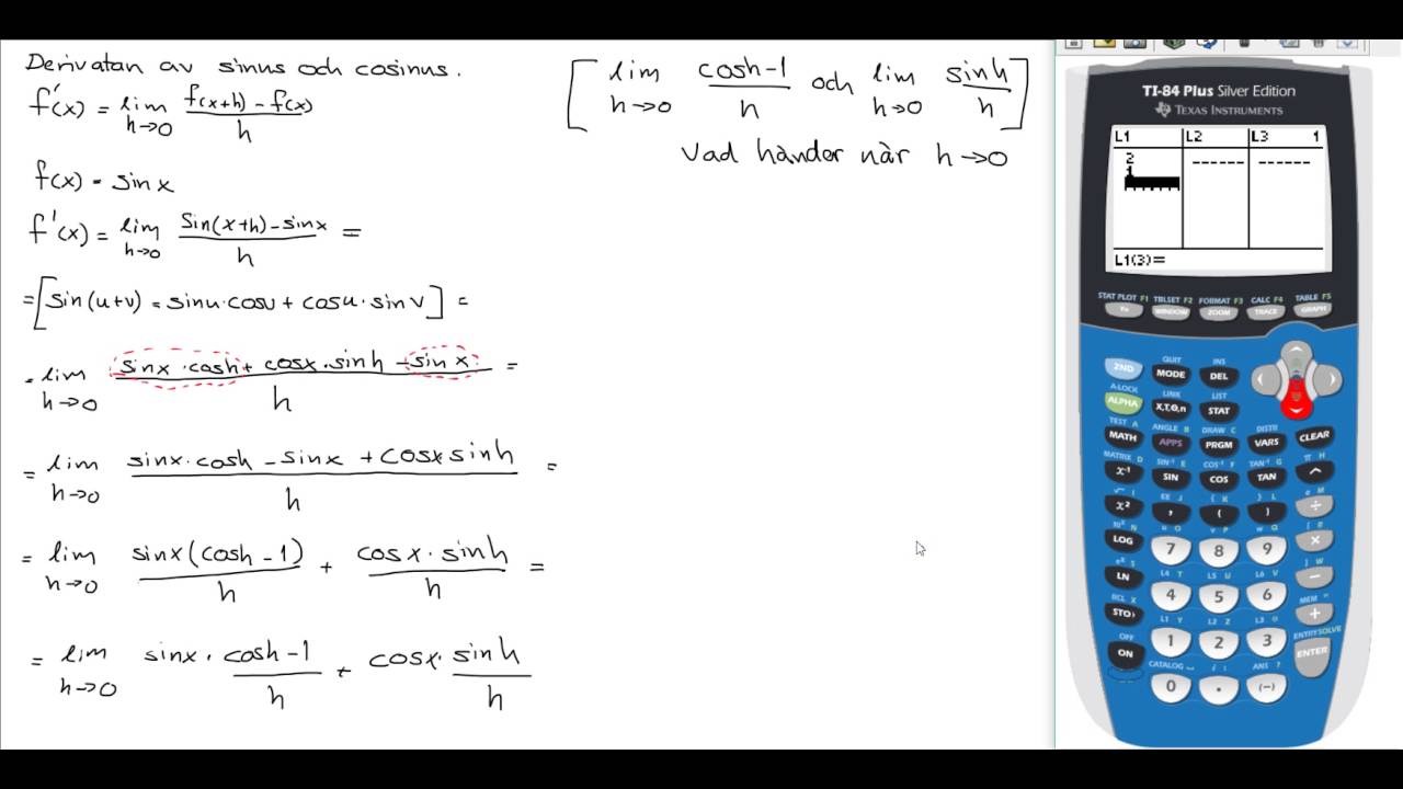 Matematik 5000 Matematik 4 Kap 2 Derivatan av sinus och cosinus sid 74   76