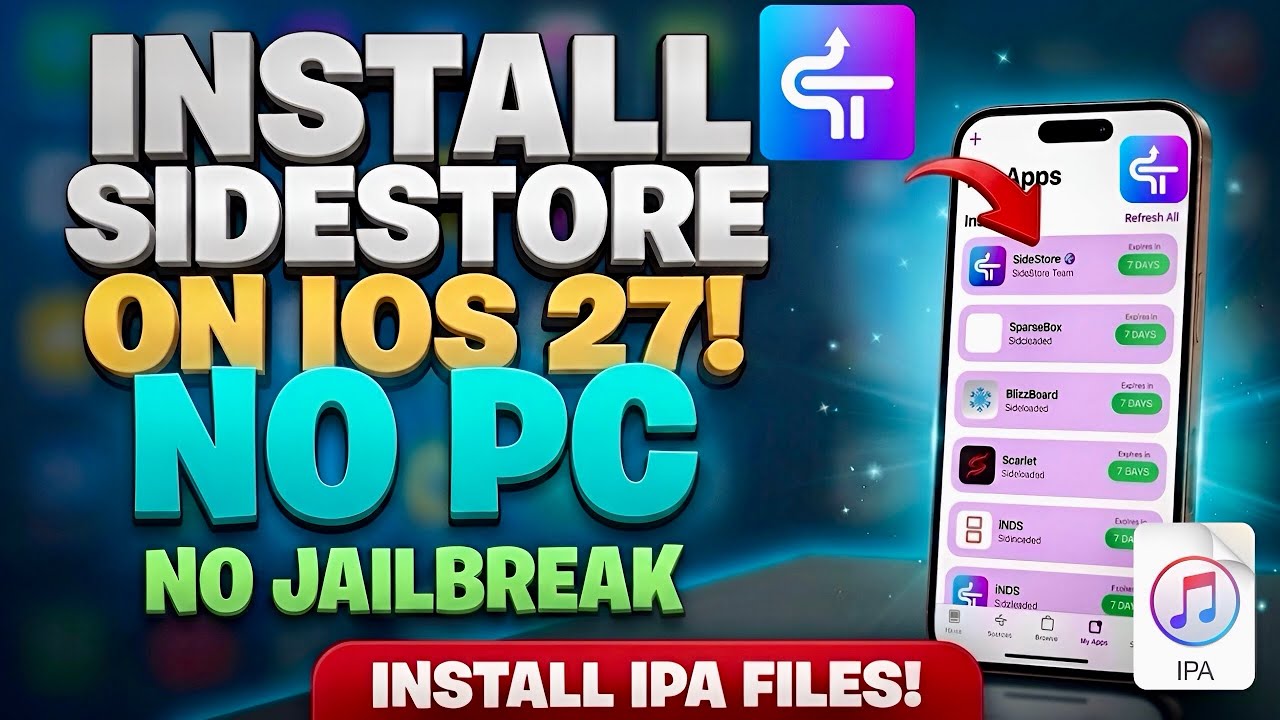 Установка SideStore на iOS | Как устанавливать IPA-файлы на iPhone и iPad без ПК и джейлбрейка (i...