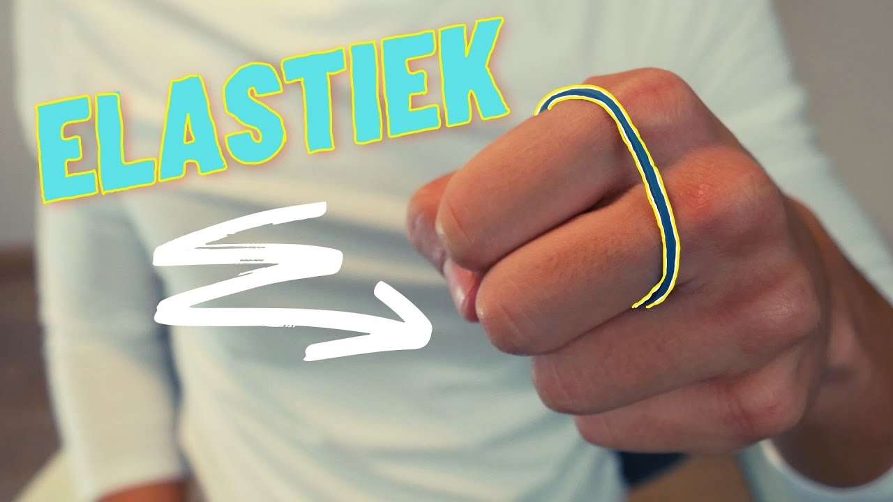 ONMOGELIJKE Goocheltruc met ELASTIEKJES😵// ELASTIEK LATEN TELEPORTEREN + UITLEG