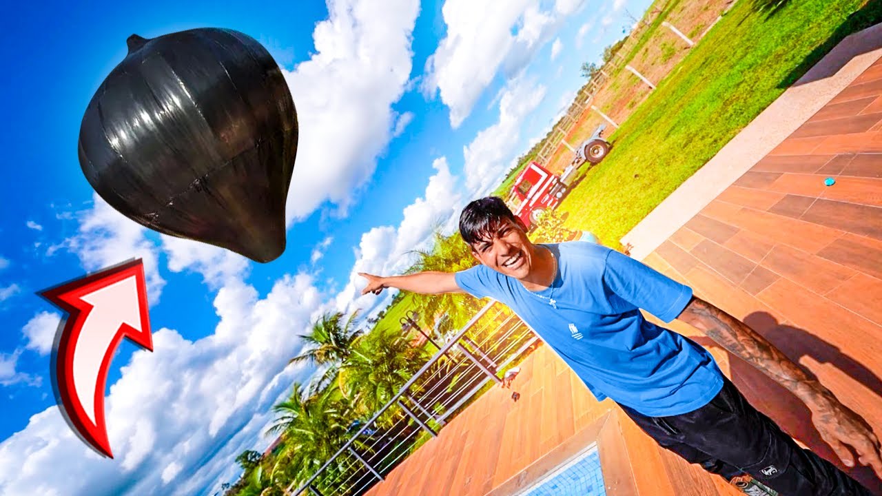 BALÃO SOLAR GIGANTE NA FAZENDA