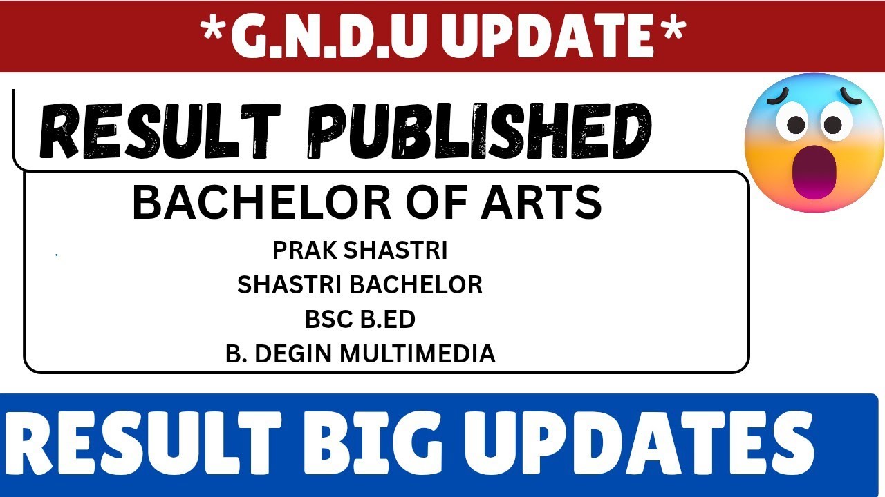 Gndu result news today # B.A RESULT PUBLISHED #gnduexamnews #gnduresultnewstoday #gnduresult2025