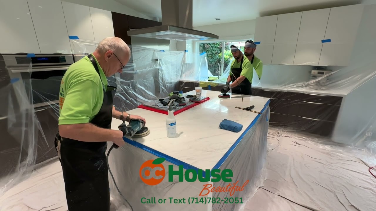 Stone Counter Top Polishing Compilation!