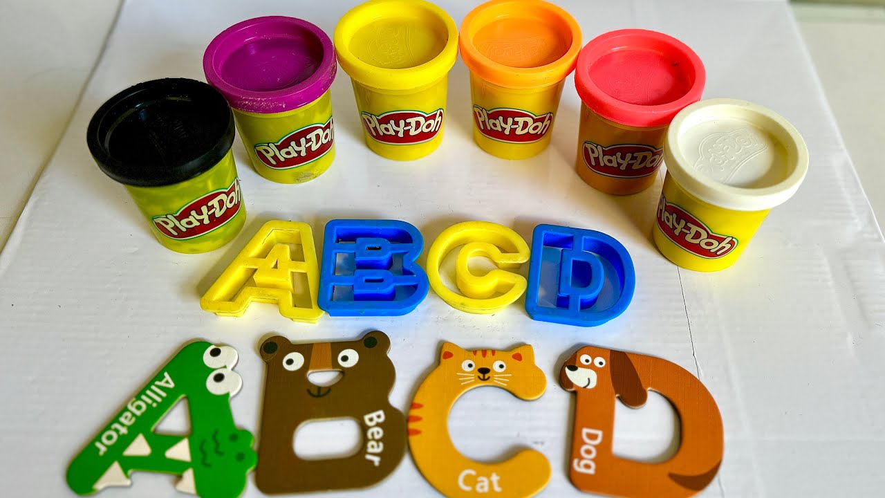 Изучаем алфавит с Play Doh | Создаём и учимся с алфавитами Play Doh | Обучающее видео для малышей...