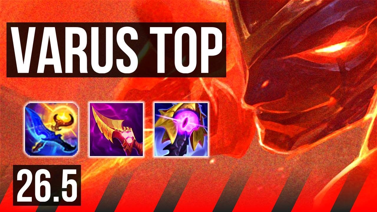 VARUS vs GAREN (TOP) | 76K damage, Good KDA: 21/4/13 | EUW Challenger | 26.5