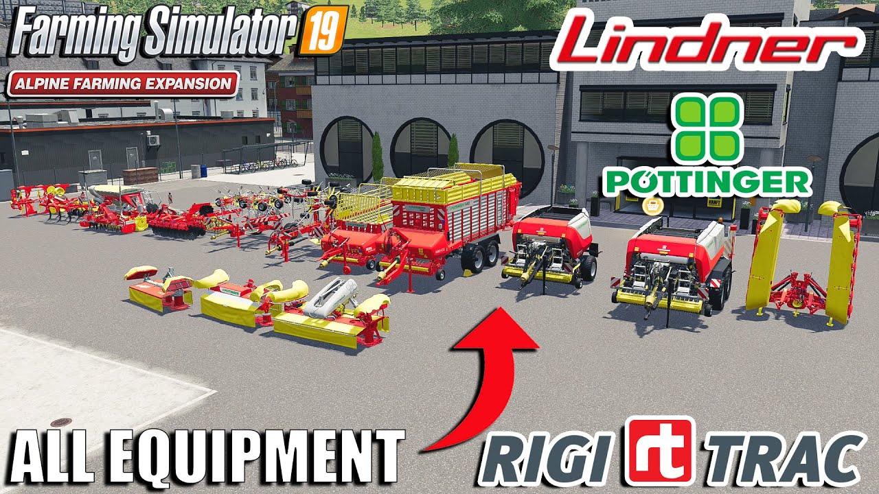 Equipment Showcase | List of All the Tools You Get |  Farming Simulator 19 Alpine DLC