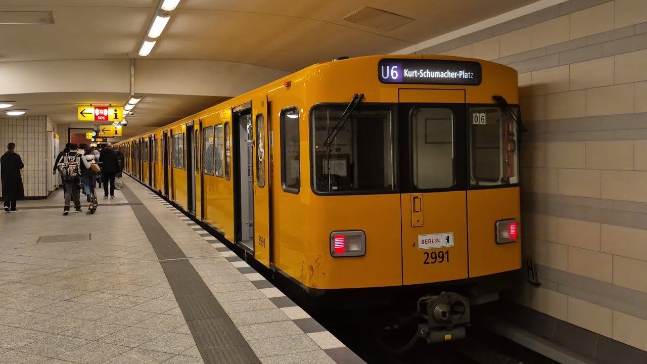 U-Bahn Berlin | Einsetzermitfahrt in der U6 von Alt-Mariendorf bis Kurt-Schumacher-Platz im F92 2991