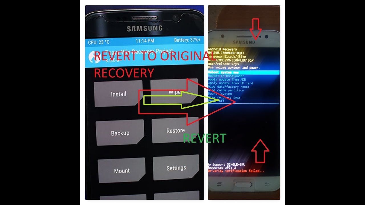 Remove TWRP/CWM/PHILZ And Revert To Original Recovery Updated 2018