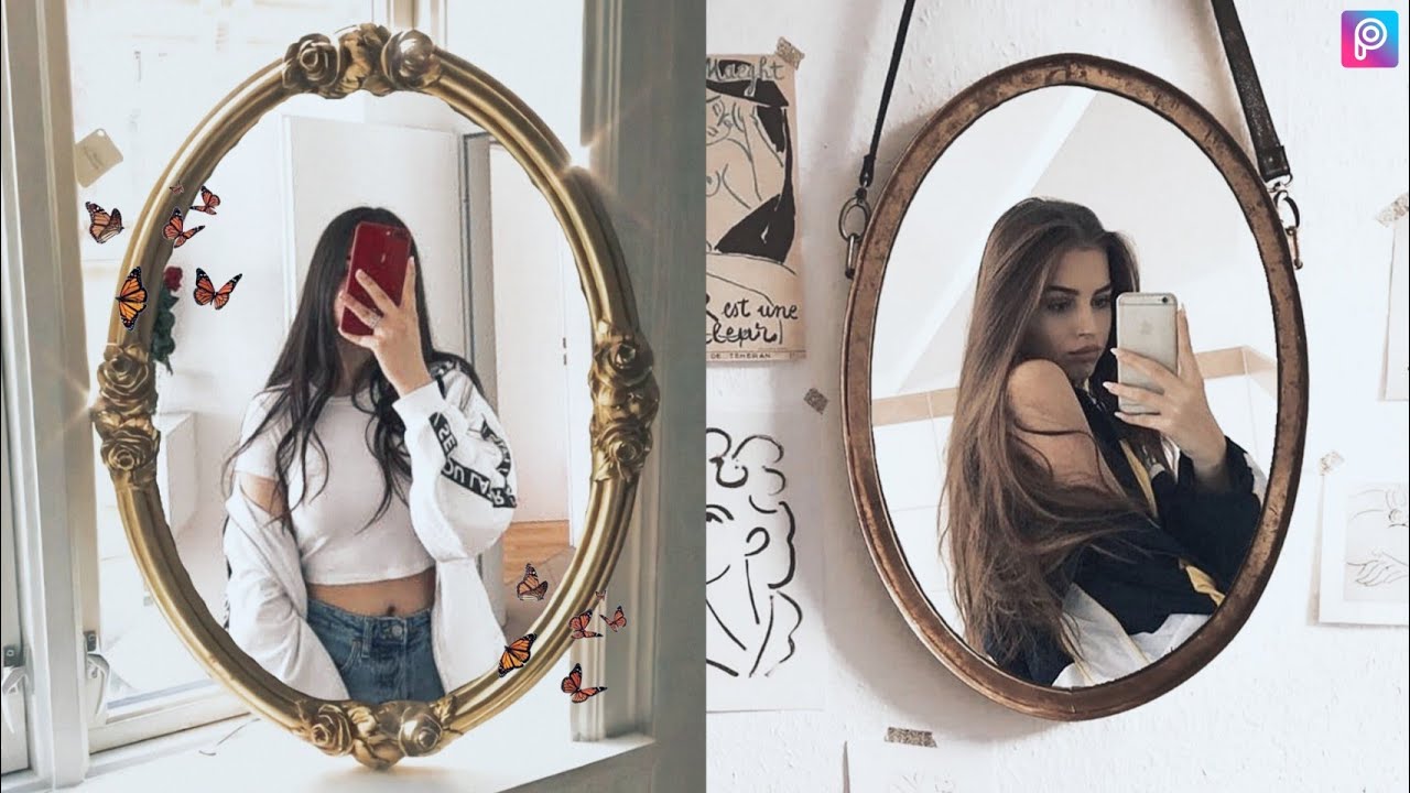 How to edit aesthetic mirror selfie on picsart | Picsart Tutorial