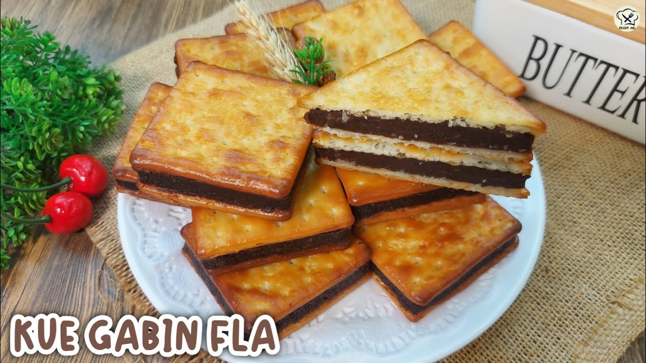 KUE GABIN FLA COKLAT ENAK MANIS DAN NYOKLAT BANGET