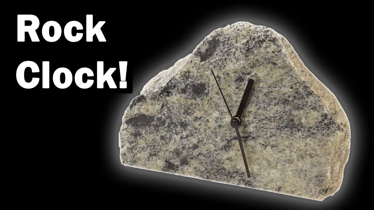 How to Make Clock Made From a Rock