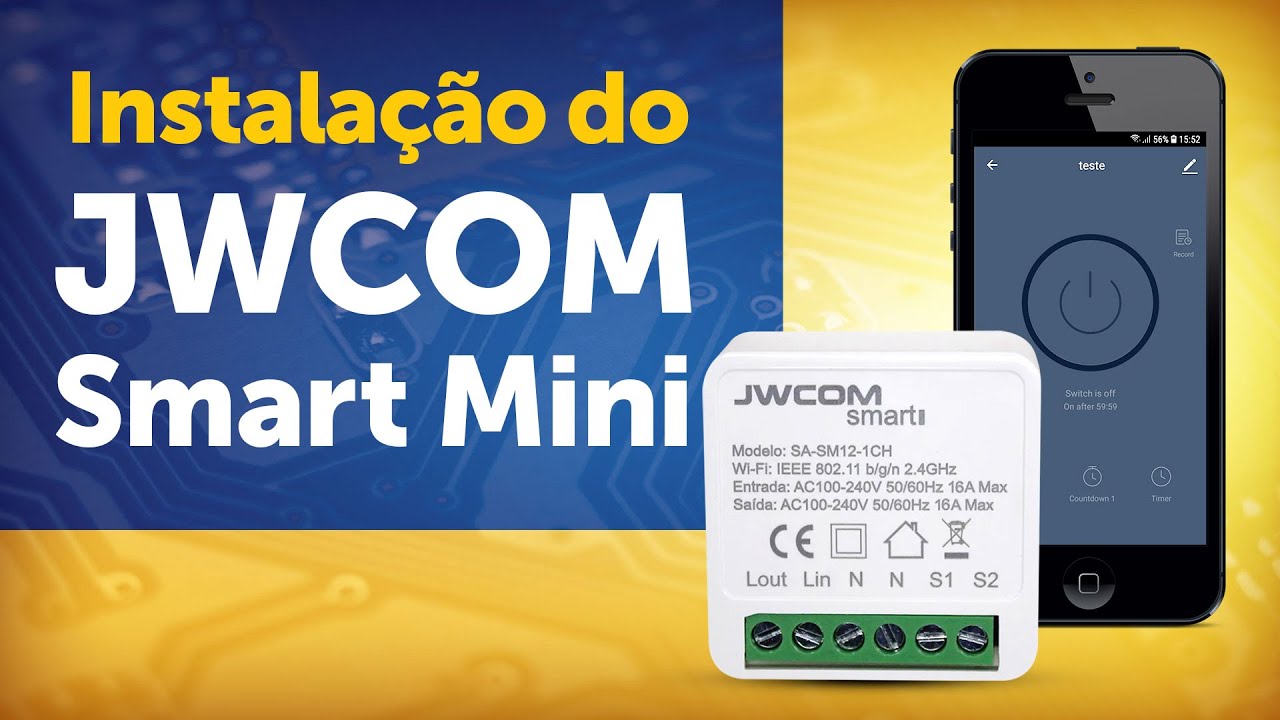 Como instalar o interruptor inteligente Jwcom