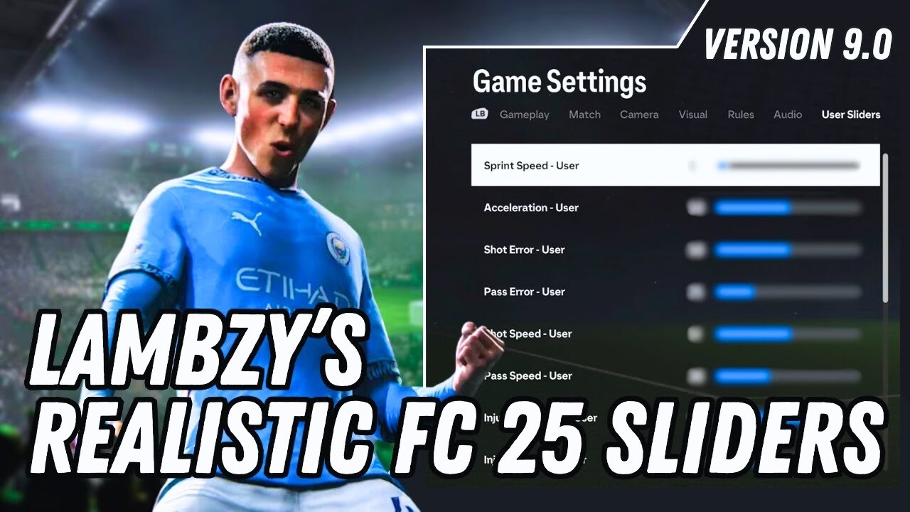 ИСПРАВЬ СВОЮ ИГРУ! | Реалистичные слайдеры FC 25 от LAMBZY! | V9.0 | 3 версии!