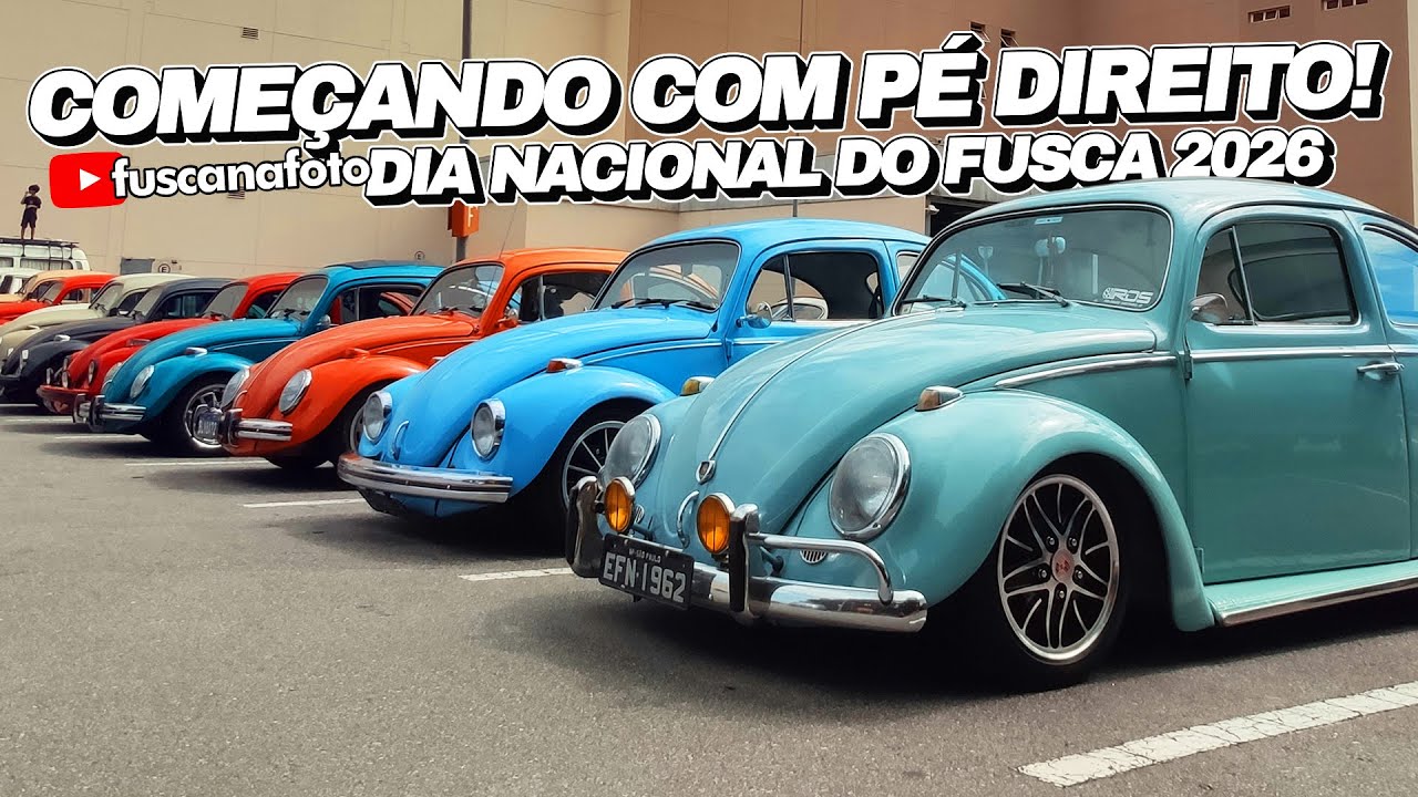 COMEÇANDO COM PÉ DIREITO! PRIMEIRO ENCONTRO DO ANO LOTA SHOPPING EM SBC - DIA NACIONAL DO FUSCA 2026