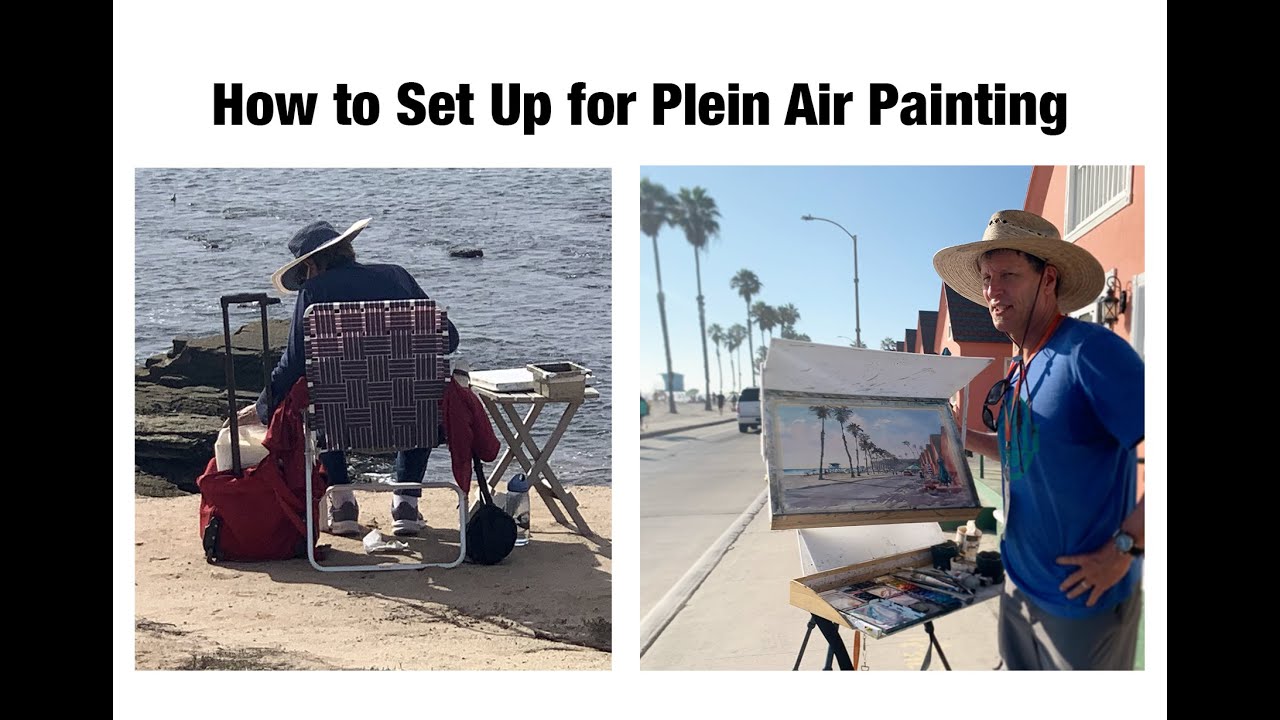 Watercolor Plein Air Set Up