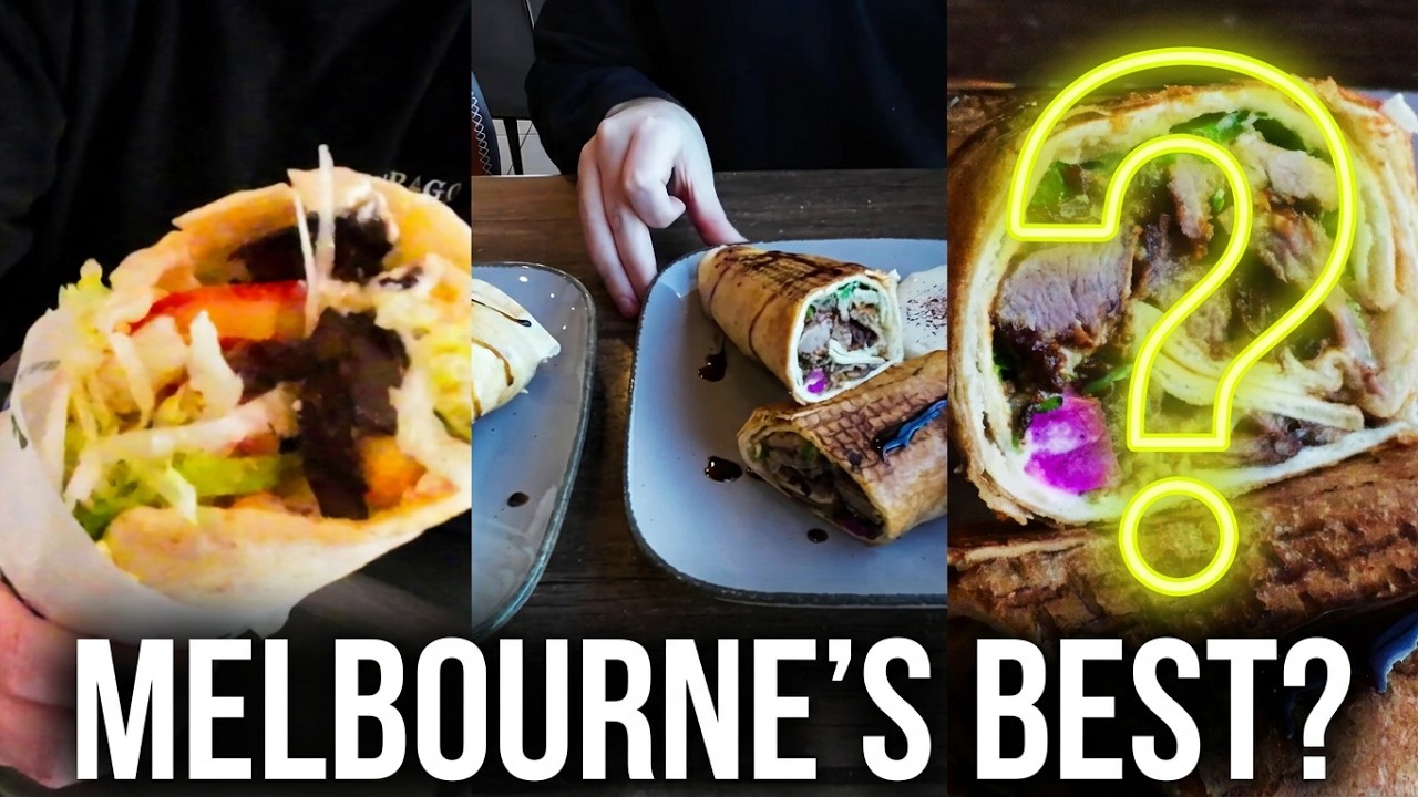 Food of the world in Melbourne  Shawarma Run 4K , جولة الشاورما في ملبورن