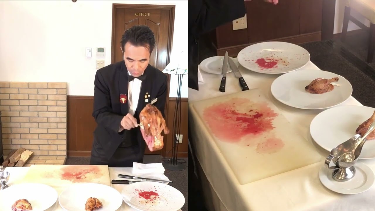【鴨のデクパージュ（解説）】La découpe du canard