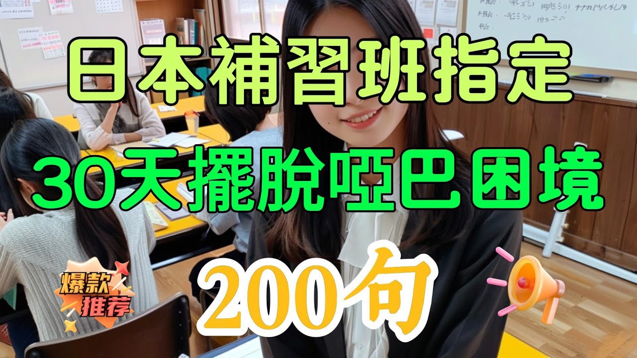 【日本補習班指定教材】你學了三年卻不會開口？這190句超短日語會話，真正實用，每天背10句，30天擺脫啞巴困境！