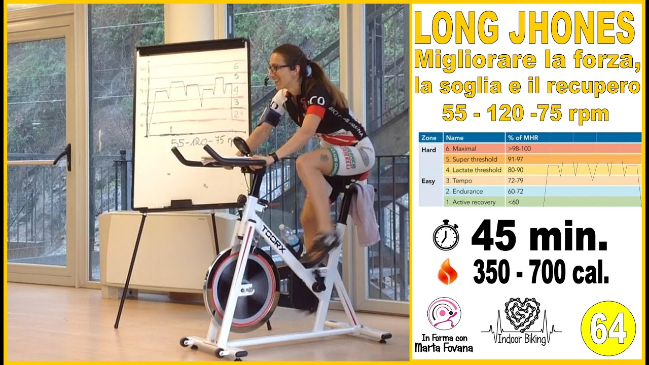 Spinning - Indoor Cycling - Allenamento per la forza e l'agilità di pedalata Lezione 64