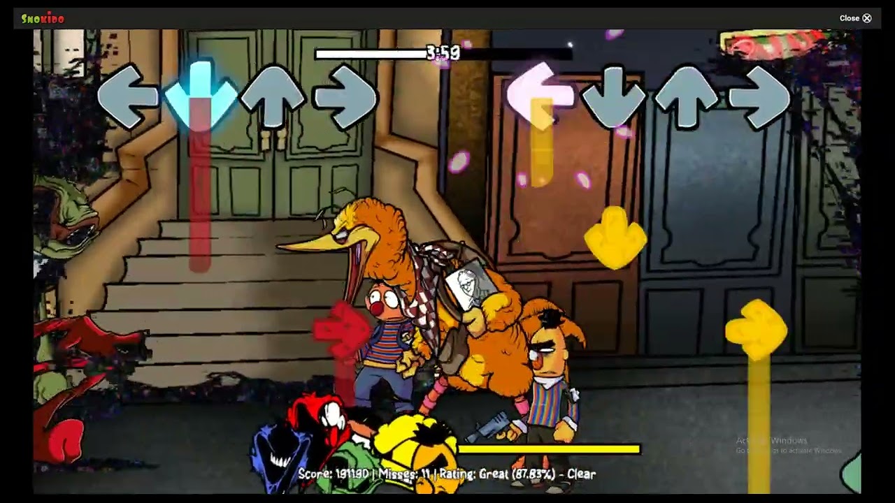 Playing elmos world glitch fnf