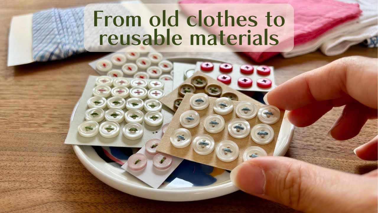 From old clothes to reusable materials - joy of recycling and repurposing