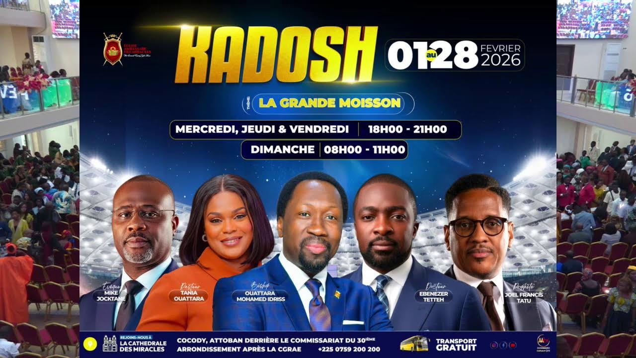 CULTE DE TOUTES LES POSSIBILITES I DIM 11 JANVIER 2026 I BISHOP OUATTARA MOHAMED IDRISS
