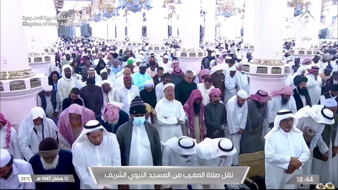 13th Ramadan 1447 Madeenah Maghrib Sheikh 'Ali al Hudhaify