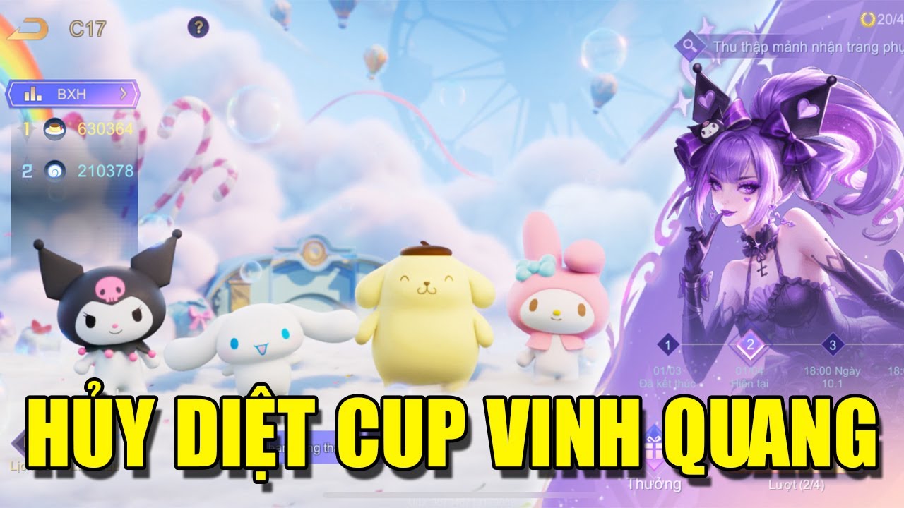 HỦY DIỆT CUP VINH QUANG  VỚI TEL'ANNAS CÙNG SKIN FREE BẮN LỰC NHẤT XA NHẤT
