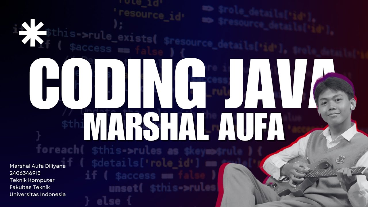 LIVE CODING JAVA - CASE STUDY MODUL 09 | MARSHAL AUFA