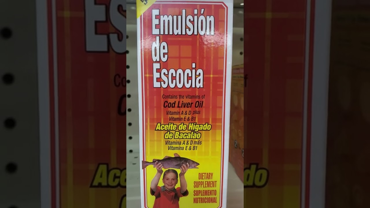 Emulsión de Escocia, suplemento nutricional.