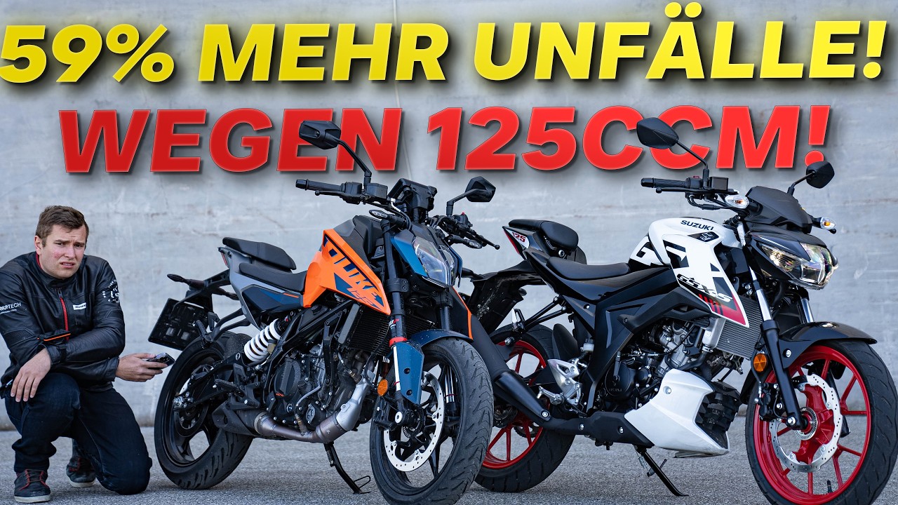 59% MEHR MOTORRAD UNFÄLLE WEGEN 125CCM! (B196)