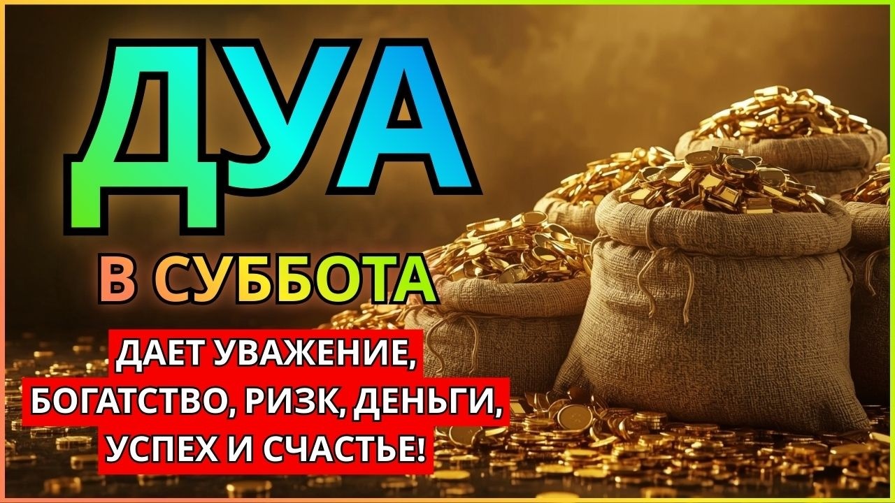 САМАЯ СИЛЬНАЯ ДУА ВО СУББОТА! РИЗК, БОГАТСТВО, УСПЕХ, СЧАСТЬЕ!