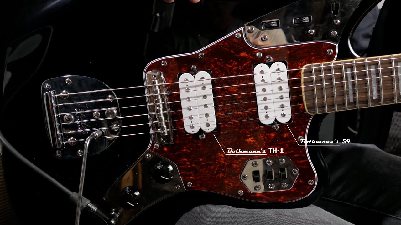 Squier Classic Vibe '70s Jaguar moddet with humbuckers