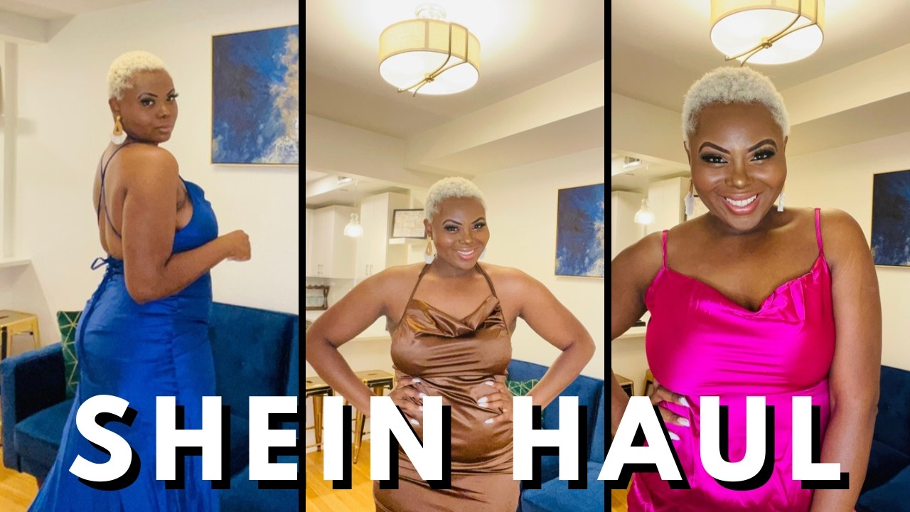 SHEIN Try On Haul 2025  | Satin Slip Dress Haul