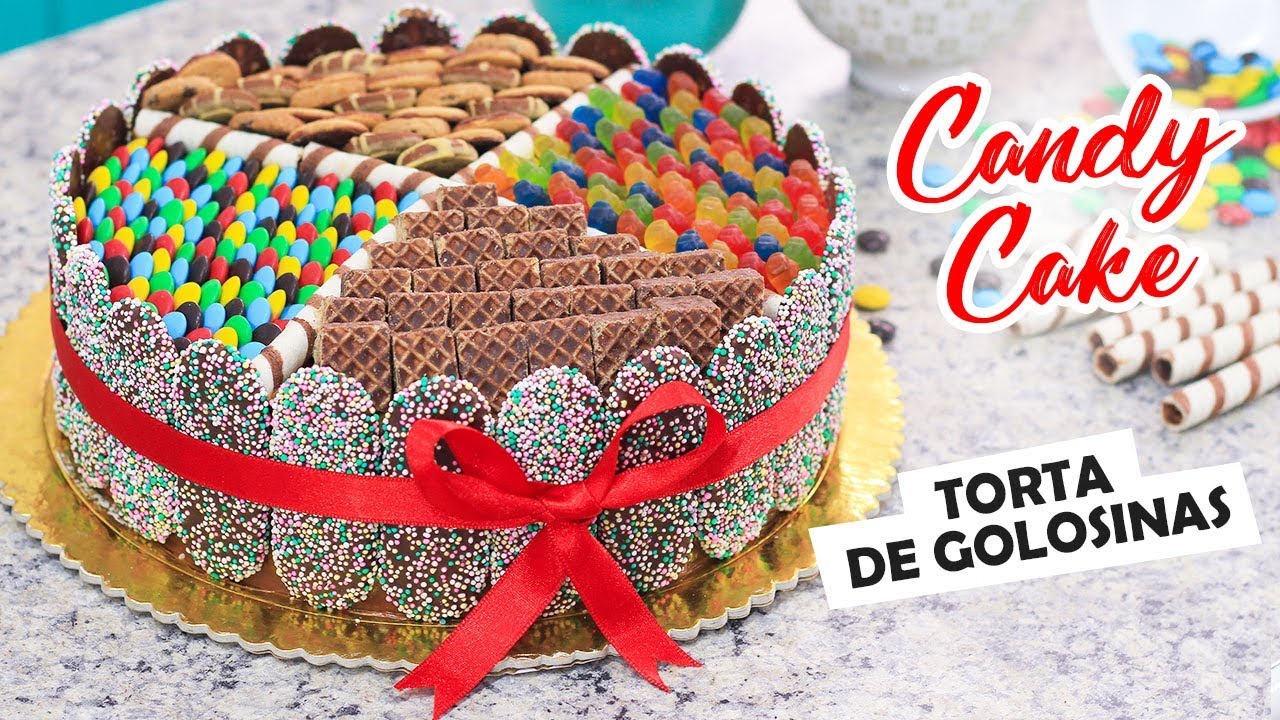 Cómo preparar una TORTA DE GOLOSINAS - CANDY CAKE - fácil y rápido / Cositaz Ricaz