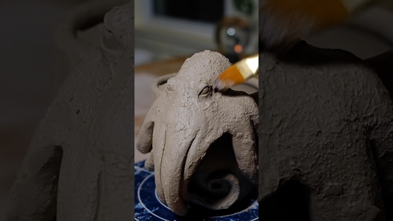 Sculpting an Octopus mug| Full tutorial out now! 