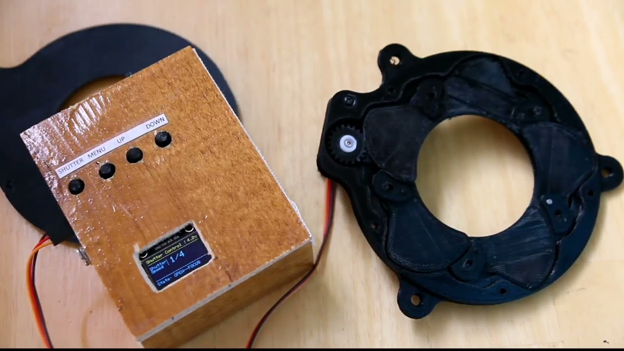 Making a 3d printed servo controlled large format leaf shutter