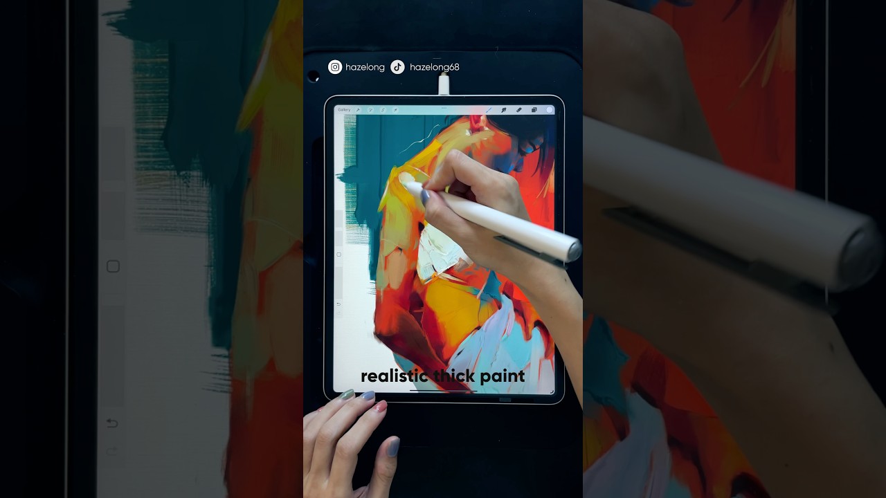 📌 Dropping this brand new #procreate 3D impasto brush pack at 12pm EST.  hazelong.com.