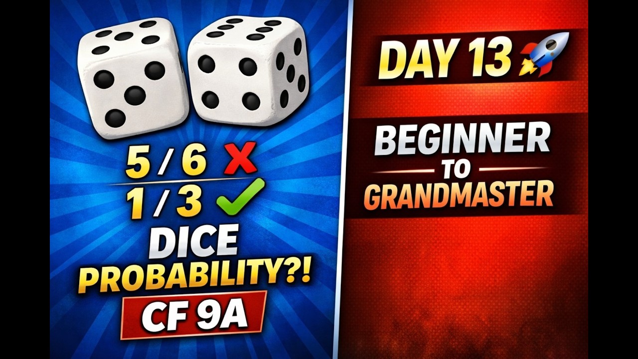 The Dice Probability Trick 🎲 | Codeforces 9A Die Roll | Beginner to Grandmaster Day 13