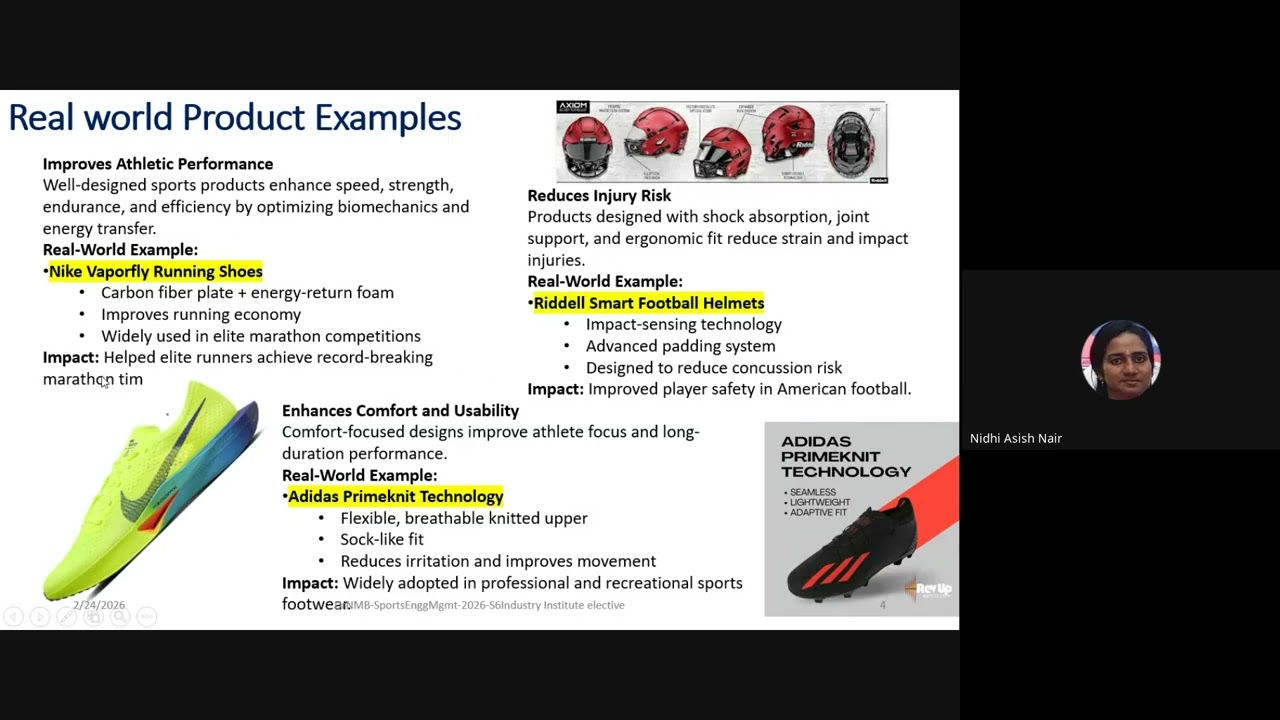 Sports Product Design- Sport engg mgmt Industry Institte elective