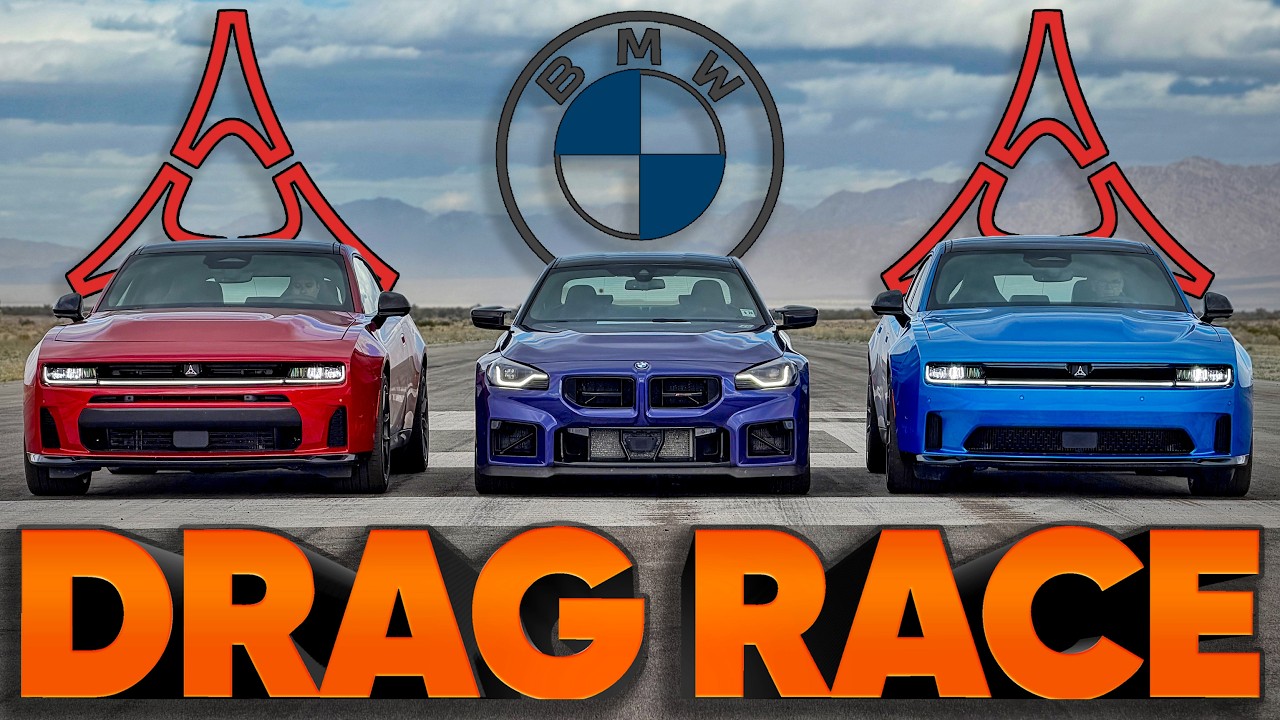 New Dodge Muscle: Charger SixPack & Daytona EV vs 2026 BMW M2 CS &mdash; Cammisa Ultimate Drag Race Replay