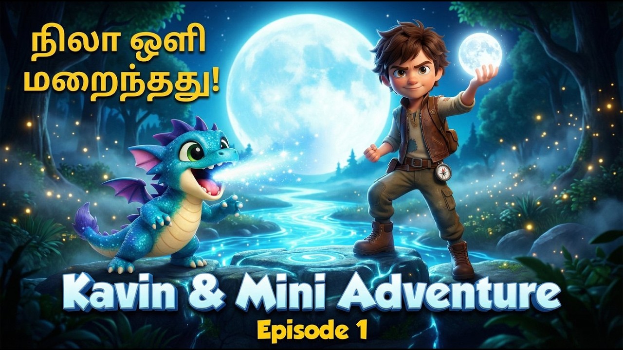 நிலா ஒளி மறைந்தது! | Kavin & Mini Adventure Episode 1 | Tamil Fantasy Story | ShiroTamilKathigal
